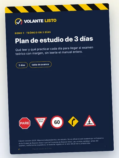 Portada del Bono 1, Plan de estudio de 3 días